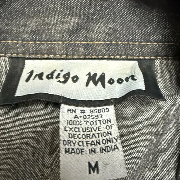 Indigo Women's Embroidered Jacket - Black with Multicolor Accents - Picture 2 of 9